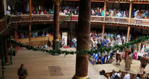 Actors performing at Shakespeare's Globe Theatre, London